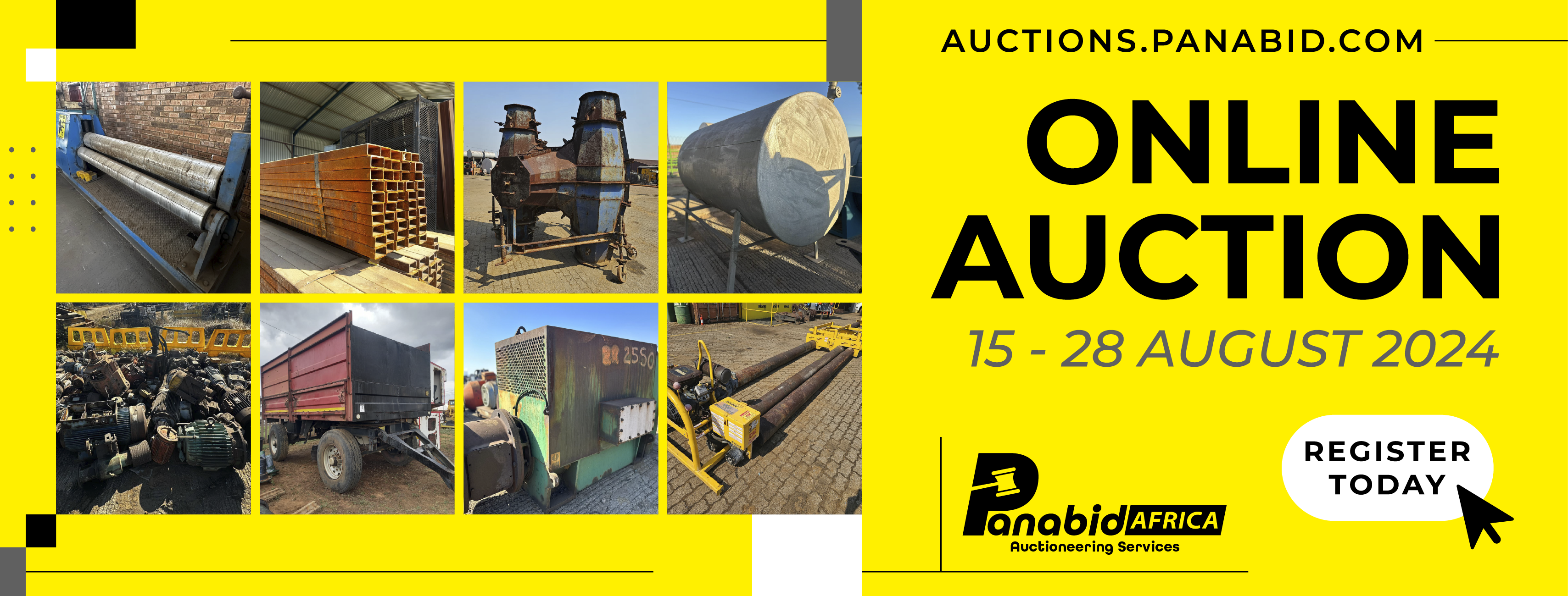 LOOSE ASSETS ONLINE AUCTION: ENGINEERING, AGRICULTURAL, INDUSTRIAL, MINING EQUIPMENT AND LOTS OF SCRAP METAL, MOTORS, COMPRESSORS AND ANTIQUES